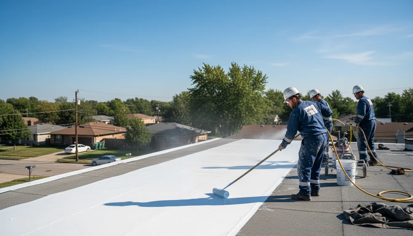 Commercial roof coating in Morse, LA near me